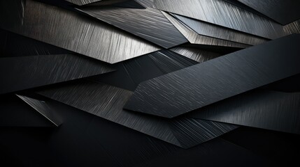 Wall Mural - abstract dark steel texture