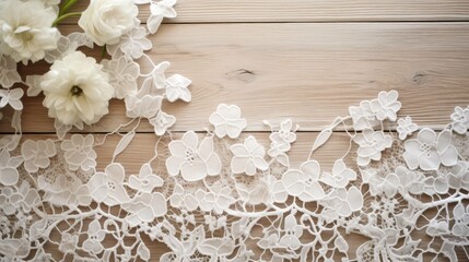 Sticker - delicate white lace background