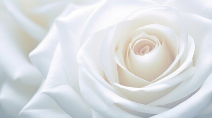 Wall Mural - close white rose background