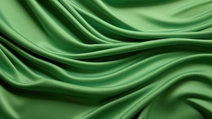 Poster - design green wave pattern