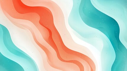 Poster - Abstract colorful wavy layered background. Possible use for website or graphic design