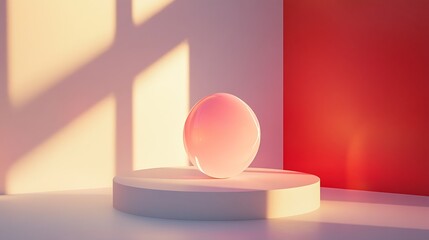 Aufkleber - abstract geometric display of soft pastel colors