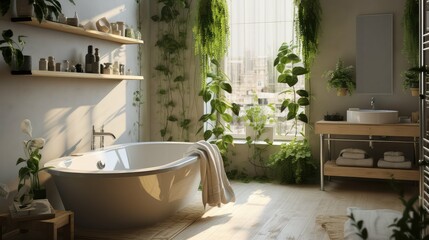 Wall Mural - hanging room with plant