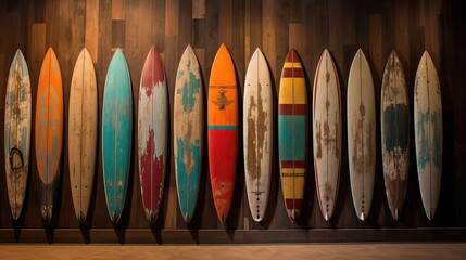 design surf board wood