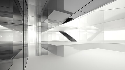 Aufkleber - Abstract Modern Architectural Interior Design