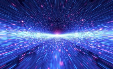 Hyperspace star field zoom blur 3d illustration 3d wallpaper wallpaper background abstract 3d illustration backdrop futuristic design  