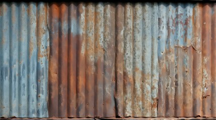 Wall Mural - weathered metal roof texture