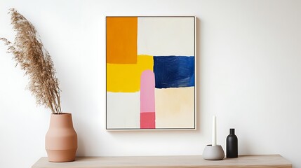 Poster - Abstract art piece on wall, modern interior design, display