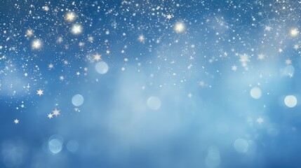 Wall Mural - pastel blue background stars
