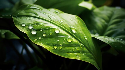 Poster - fresh ginger leaf