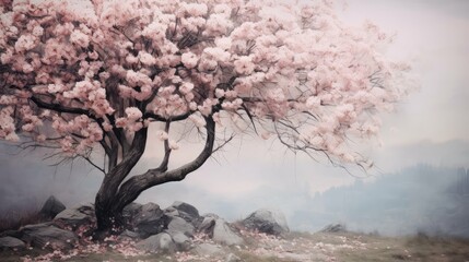 Wall Mural - cherry spring season