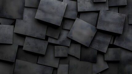 Poster - Abstract dark textured background with geometric layered shapes