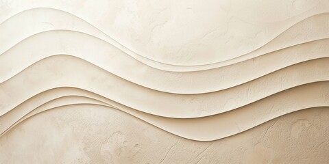 Poster - A chic minimalist design with a light sandstone beige background, Sparse linear patterns and subtle textures, Minimalist artistic style