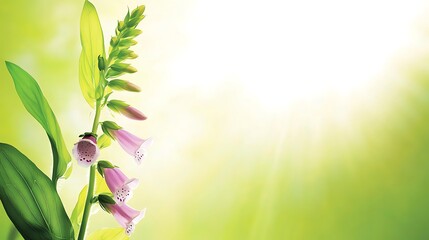 Aufkleber - Pink flowers, vibrant spring, soft light, nature, background, design element