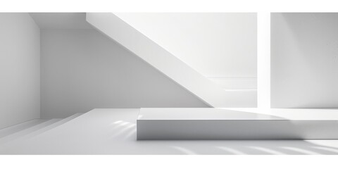 Poster - A dynamic minimalist design featuring a stark white backdrop, Dynamic shapes and minimalist movement, Dynamic minimalist style