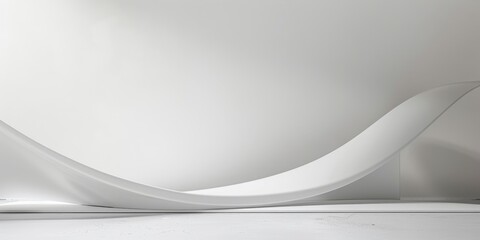 Poster - A dynamic minimalist design featuring a stark white backdrop, Dynamic shapes and minimalist movement, Dynamic minimalist style