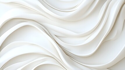 Aufkleber - elegant flowing white waves texture for background or design use