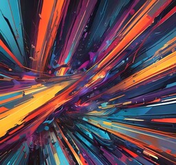 Fototapete - Illustration of abstract technology background.