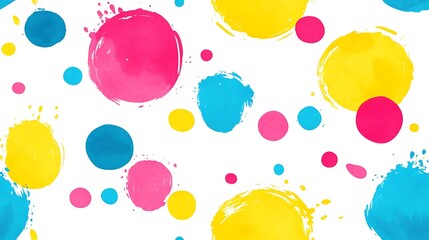 Poster - Abstract colorful circles pattern, background design, vibrant colors, graphic design element, digital art