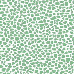 Poster - Abstract geometric pattern, seamless, light mint green, white background. Possible use Textile design, wallpaper, website backdrop