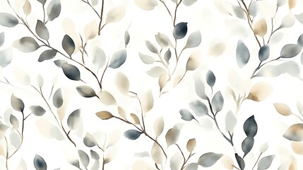 Poster - Abstract floral seamless pattern, decorative background, ideal for wallpaper or fabric design