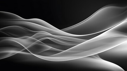 Poster - abstract smoke waves