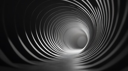 Poster - Abstract tunnel, futuristic, architectural, interior, digital art, use in background or design
