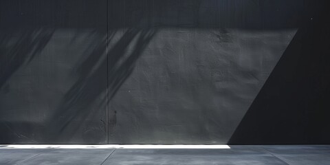 Poster - A minimalist aesthetic featuring a stark black backdrop, Minimalist design elements arranged asymmetrically, Modern minimalist style