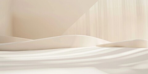 Poster - A minimalist backdrop with a warm white background, Abstract patterns and clean lines, Minimalist fine art style