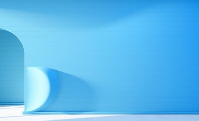 Wall Mural - modern blue wallpaper with clean lines and a minimalist design 3d wallpaper wallpaper background abs