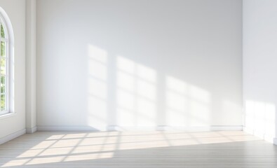 Wall Mural - simplistic light white backdrop is utilized for showcasing the product the plaster wall is adorned w