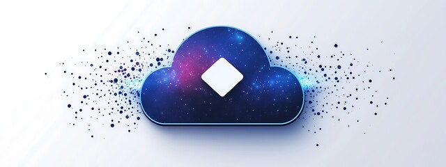 Poster - Cloud Computing Icon Abstract Background