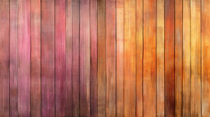 Aufkleber - Vibrant Wooden Texture Background with Colorful Stripes in Warm Tones for Creative Projects and Designs