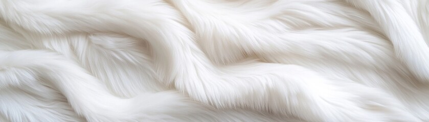 Poster - Soft, fluffy white fur stretches across the surface, illuminated by dramatic light. Shadows cast a striking contrast, enhancing the texture's depth and warmth