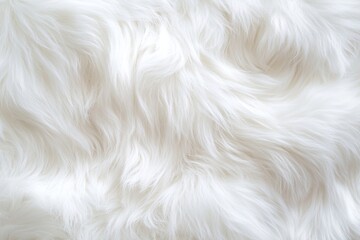 Poster - Soft, fluffy white fur creates a mesmerizing texture as dramatic light slices through, casting bold shadows and enhancing visual depth in a cozy setting