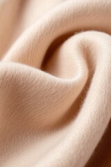 Poster - Rich cashmere fabric drapes gracefully in warm beige tones, creating organic folds that enhance its luxurious appearance and refined elegance