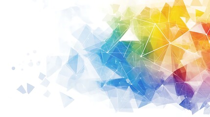 Poster - Colorful geometric abstract background