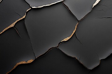 Poster - This textured cracked leather surface features subtle metallic silver streaks that enhance its depth and artistry. The ample negative space presents an ideal backdrop for various text or graphics