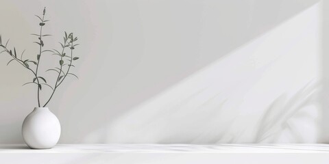 Poster - A minimalist design with a soft white background, Smooth surfaces and clean lines, Contemporary minimalist style