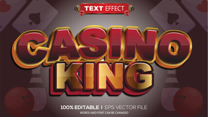 Poster - 3d text effect casino theme