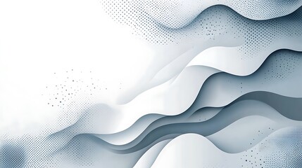 Canvas Print - Abstract grey wave background design