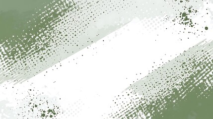 Poster - Abstract green paint strokes background design