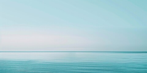 Poster - A minimalistic aesthetic featuring a light cyan backdrop, Simple shapes and soft gradients, Contemporary minimalist style