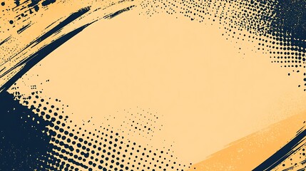 Poster - Abstract art background with textured paint strokes and halftone effects