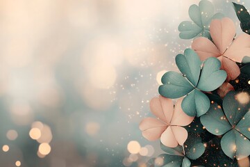 St patrick's day celebration nature floral arrangement indoor close-up festive atmosphere