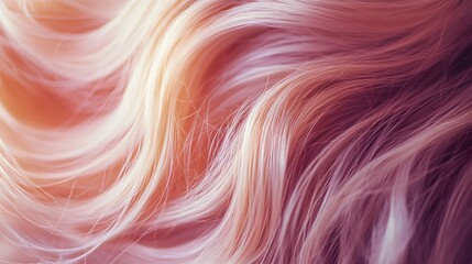 Poster - Captivating Cascade of Vibrant Pink and Purple Tresses A Stunning Display of Flowing Wavy Hair in Mesmerizing Hues that Evoke a Sense of Femininity Elegance and Creative