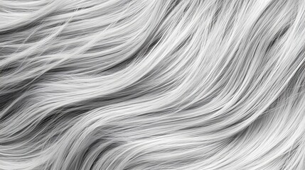 Aufkleber - Captivating Photograph of Wavy Shiny and Flowing Hair Texture in an Elegant Luxurious and Visually Striking Hairstyle Pattern  Ideal for Fashion Beauty and Lifestyle Backgrounds or Designs