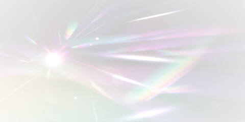 Wall Mural - png shimmering crystal dust with rainbow light. magical sparkling particles on a transparent backgro