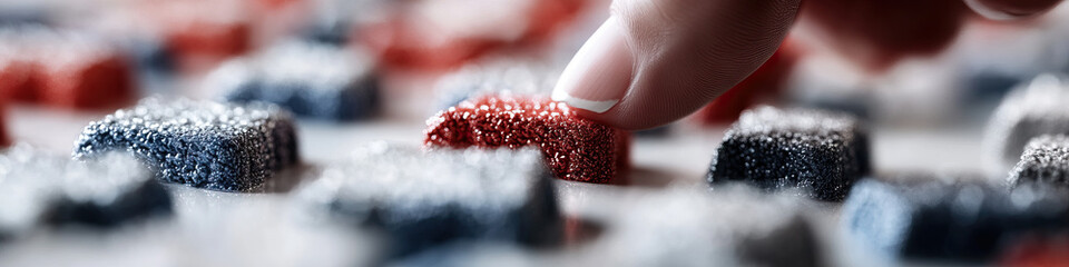 Poster - Finger Interacting with Granular Cubes of Varying Colors