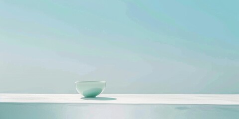 Aufkleber - A minimalistic composition with a light sky blue backdrop, Subtle patterns and minimalistic elements, Modern minimalist style
